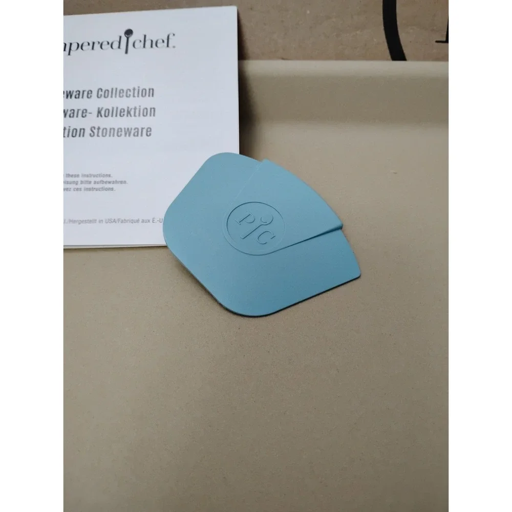Pampered Chef Stoneware Large Bar Pan 11.5x16 Bakeware 100384 Open Box USA 1212